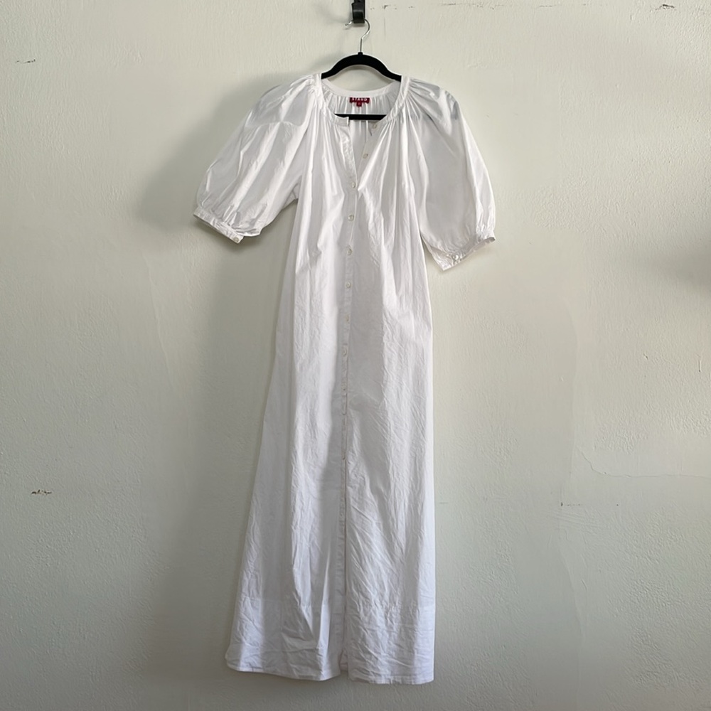 STAUD Vincent dress white